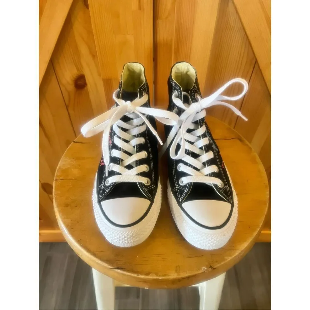 Converse all-star, high tops, black Justin Bieber, women’s size 5.5 NWOT